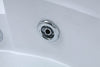 Luxus LED Whirlpool Badewanne SET 152x152cm+Armaturen+Hydrojet+Wasserfall 2024