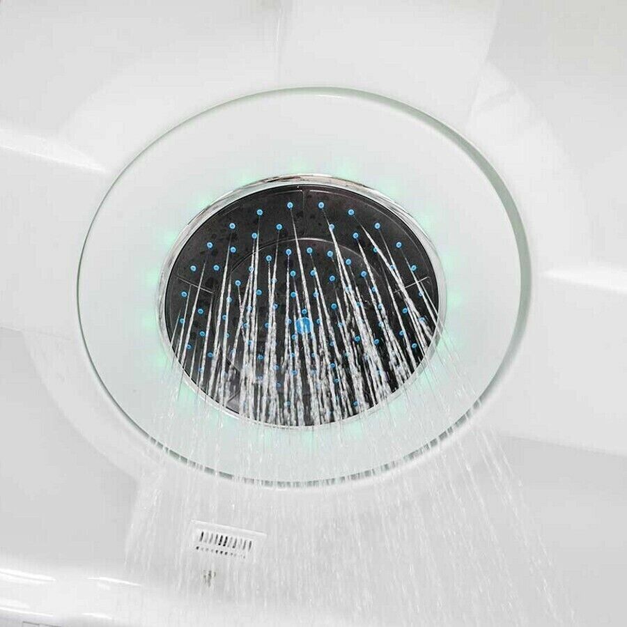 Luxus LED Dampfdusche inkl. Whirlpool Kombi 170x90 cm Duschtempel Komplettdusche