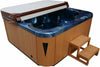 XXL Luxus SPA-LED Whirlpool SET 215x215 Farblicht Outdoor-Indoor Pool 5-Pers. b