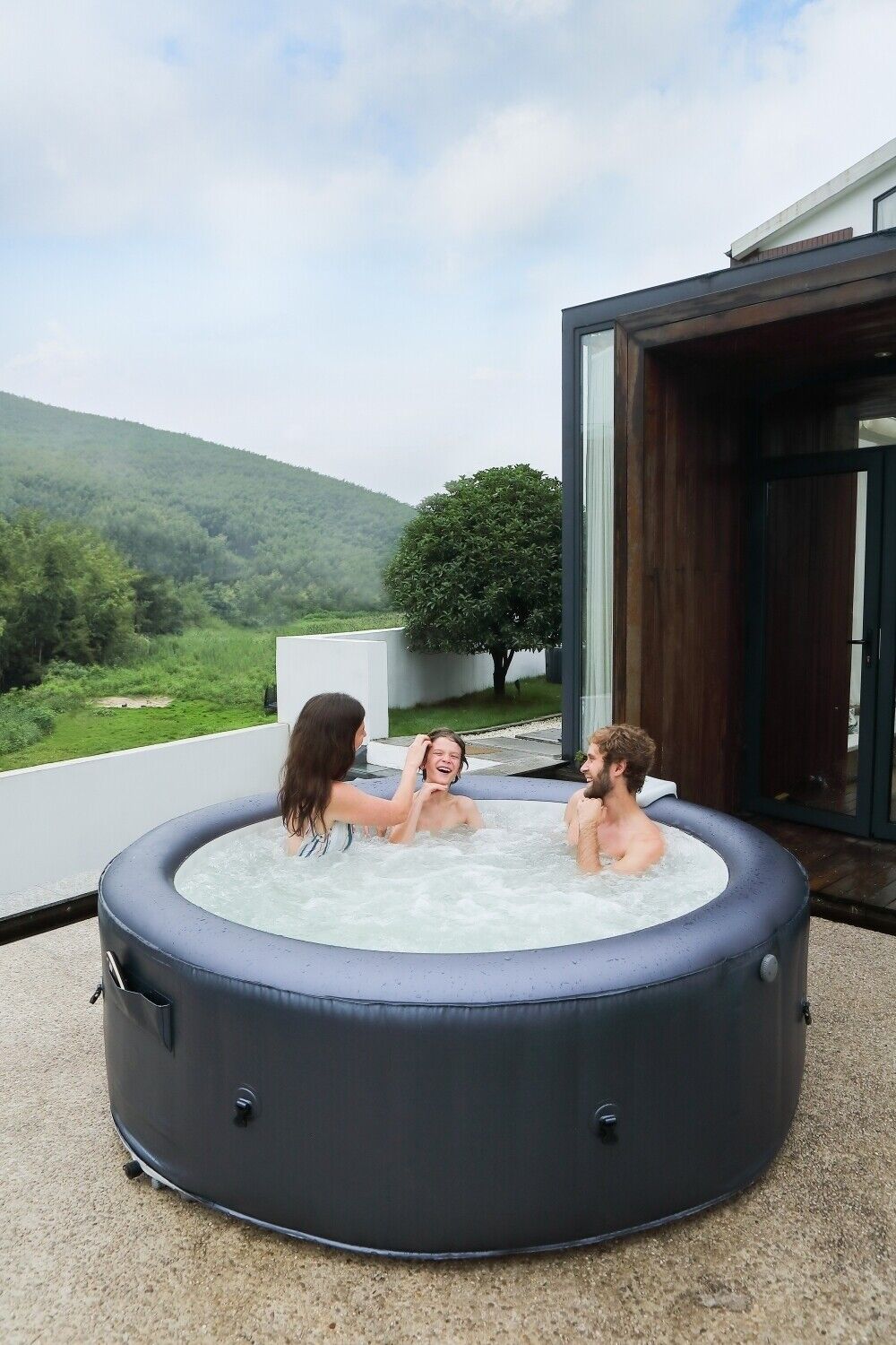 XXL Luxus Whirlpool 204cm aufblasbar MSPA 2024 Outdoor  +Indoor Pool 6 Personen