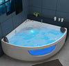 Luxus LED Whirlpool Badewanne SET 150x150cm +Hydrojet Eckwhirlpool Modell 2024 d