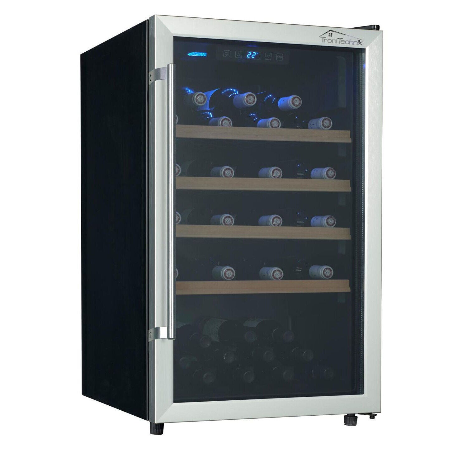 Premium Weinkühlschrank Weintemperierschrank Weinkühler Minibar 63 Flaschen 126L